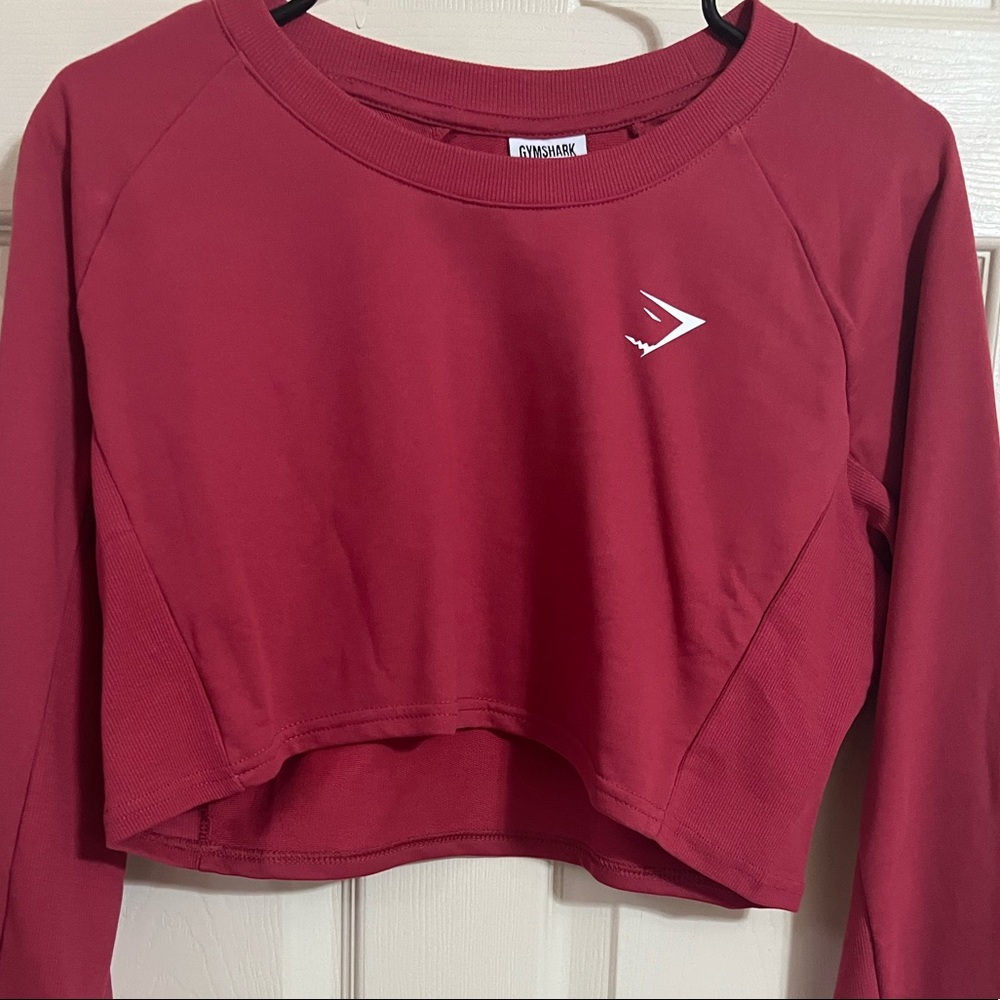 Burgundy crop top